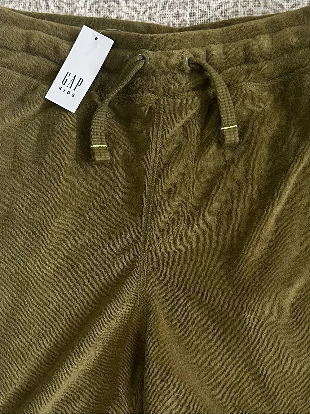 Gap Kids Olive Green Terry Pull On Shorts
